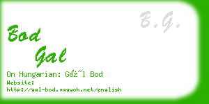 bod gal business card